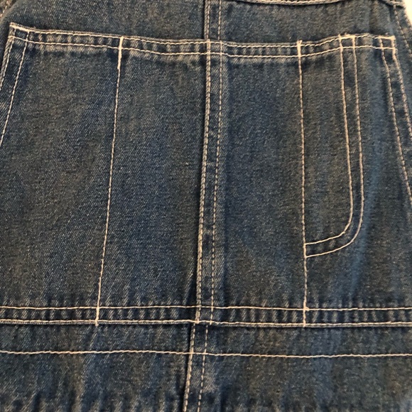 EUC Vintage Carter's “Watch the Wear” Classic Denim Overall Dress / Jumper - Picture 8 of 15